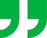 Green quotation marks on black background